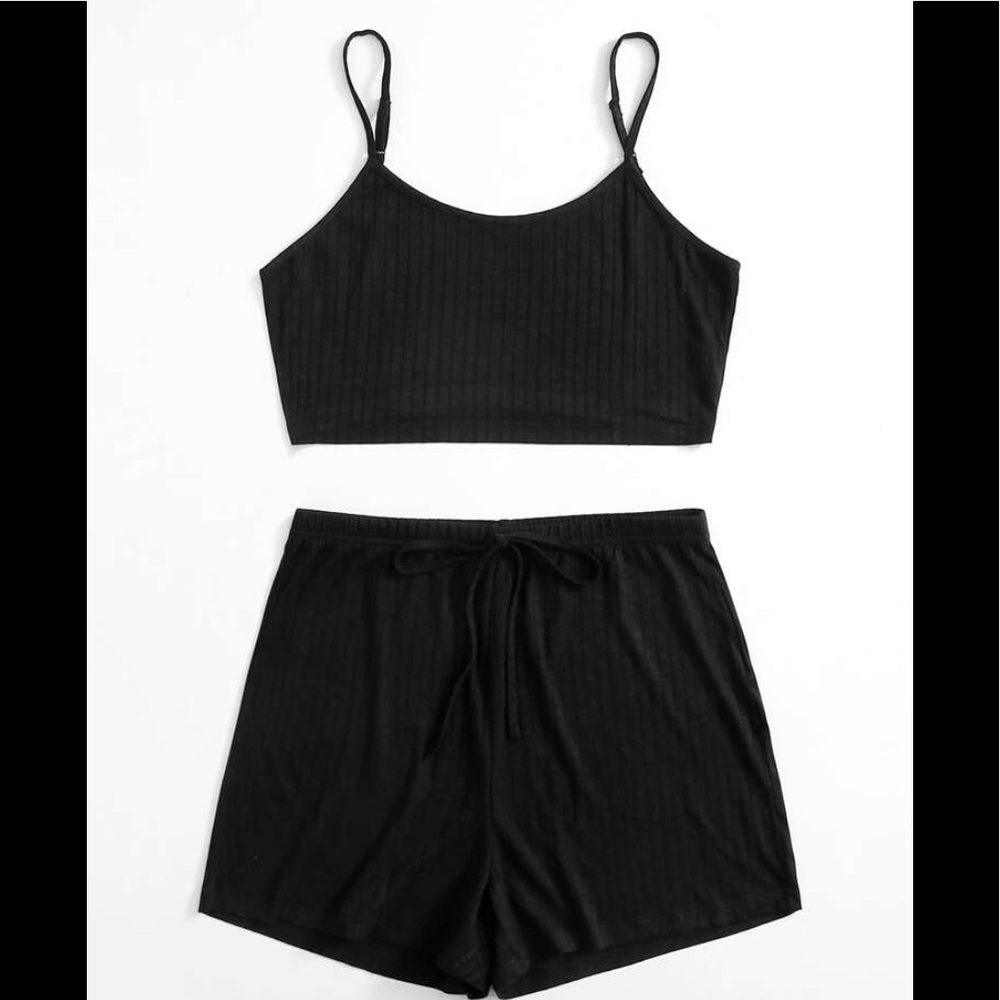 Rib knit set